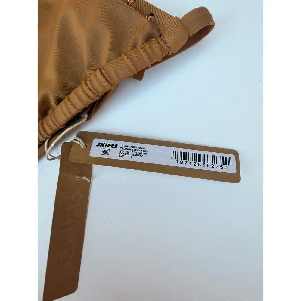 Skims Bikini Top Brown Size L NWT